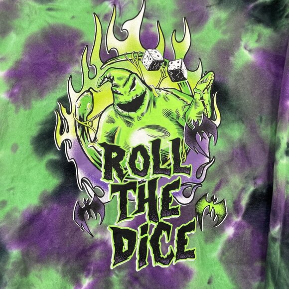 the Nightmare Before Christmas Oogie Boogie Sweatshirt Mens Large Tie Dye - Picture 5 of 7